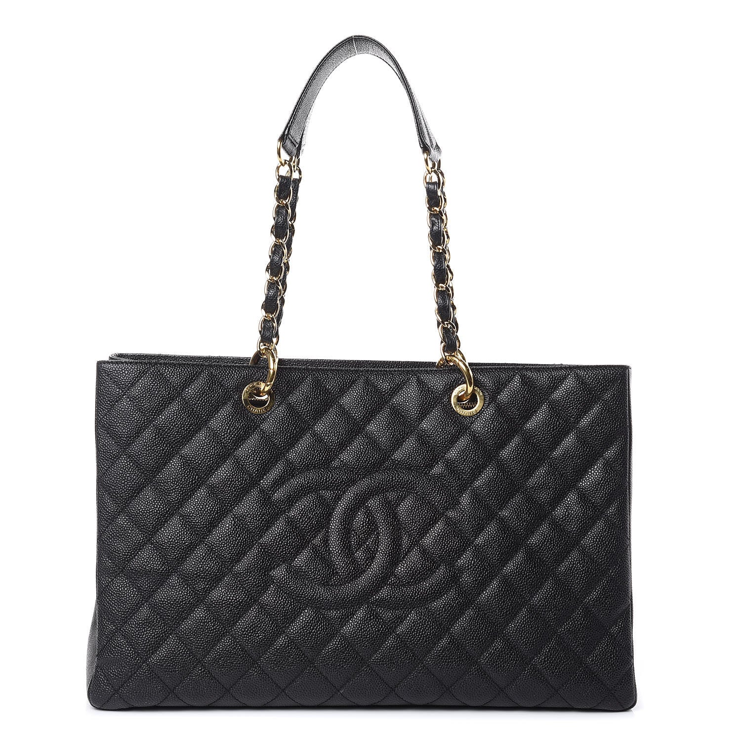 Chanel Caviar Quilted XL Grand Shopping Tote GST Black 1 of 16