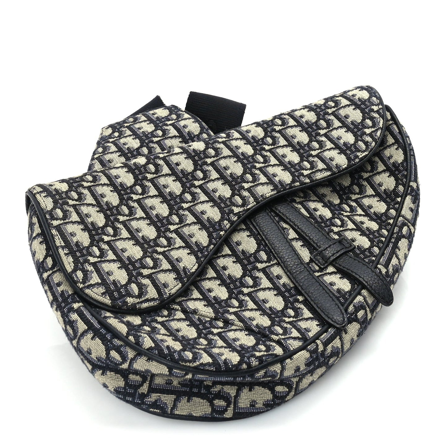Oblique Mens Saddle Bag  Blue