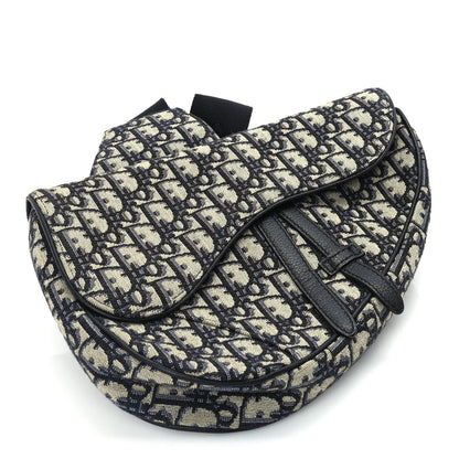 Christian Dior Oblique Mens Saddle Bag  Blue 3 of 8