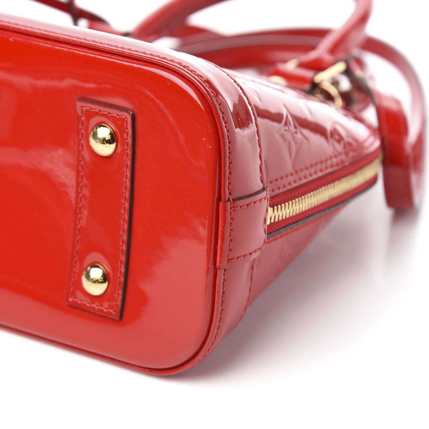 Louis Vuitton Vernis Alma BB Cherry 9 of 11