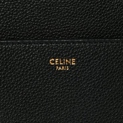Celine Soft Grained Calfskin Sangle Bucket Bag Black 6 of 9