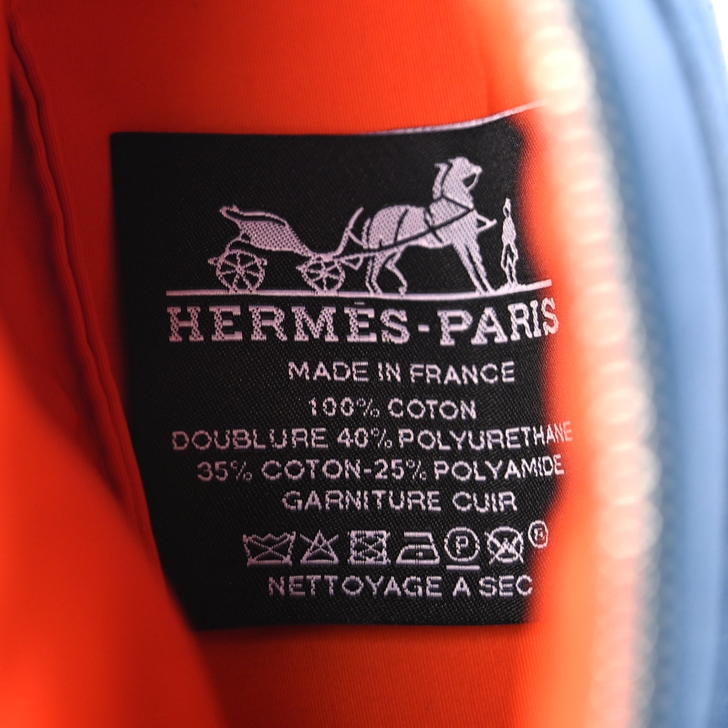 Hermes Cotton Canvas Mini Mini Bolide Travel Cosmetic Pouch Bleu De Prusse 5 of 8