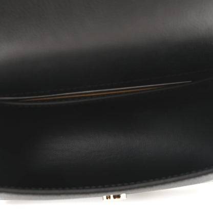 Burberry Grained Calfskin House Check Small Madison Shoulder Bag Black 5 of 7