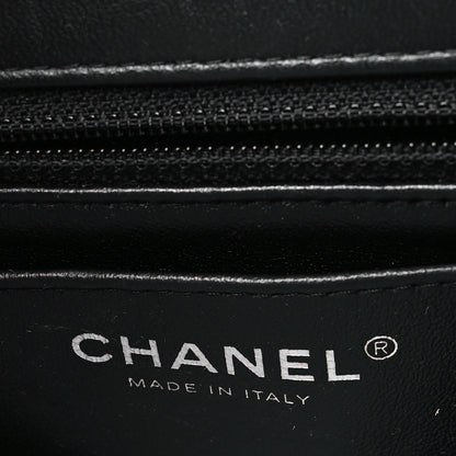 Chanel Lambskin Chevron Quilted Mini Rectangular Flap Black 6 of 15