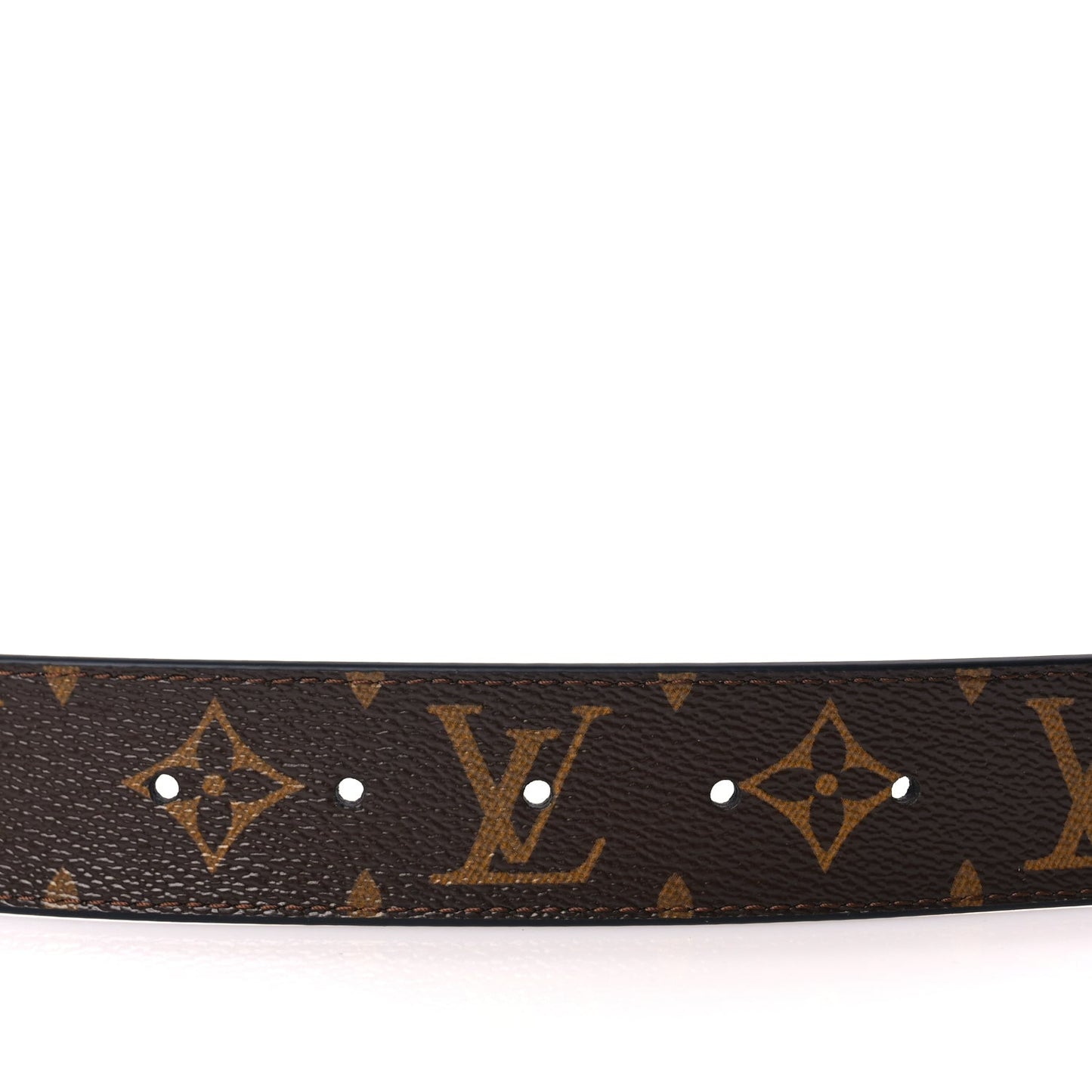 Monogram Calfskin 35mm LV Circle Reversible Belt Black