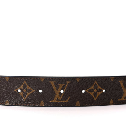 Louis Vuitton Monogram Calfskin 35mm LV Circle Reversible Belt Black 4 of 5