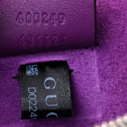 Gucci GG Supreme Monogram Embroidered Small Dionysus Shoulder Bag Purple 7 of 15