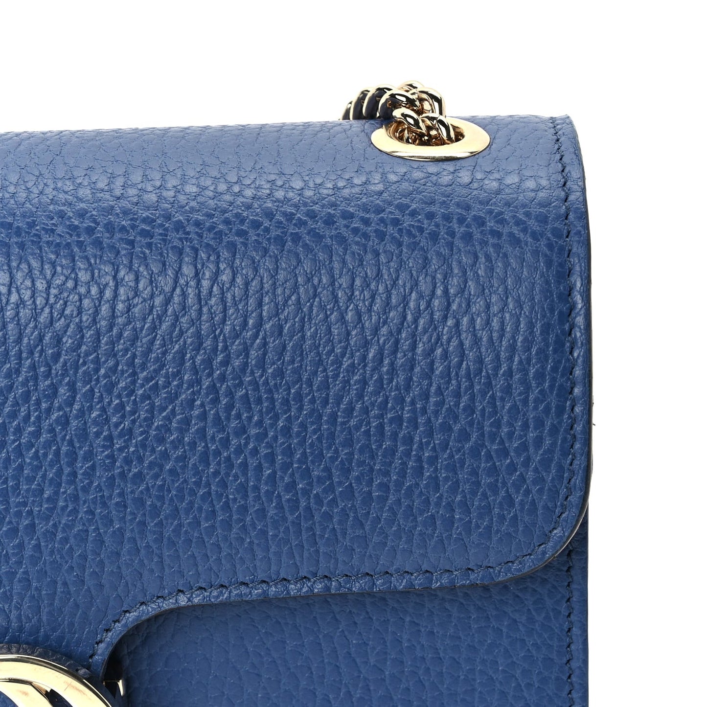 Dollar Calfskin Small Interlocking G Shoulder Bag  Caspian
