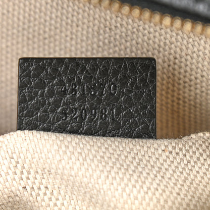 Gucci Pebbled Calfskin Soho Chain Backpack Black 7 of 14