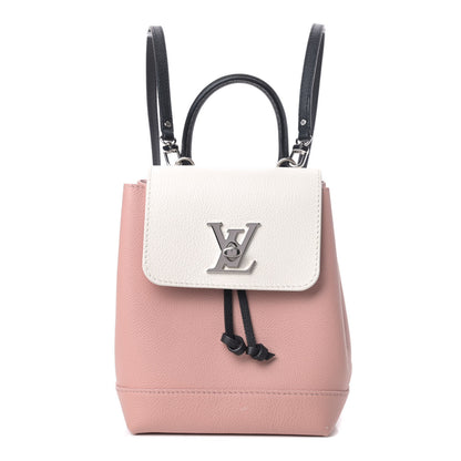 Louis Vuitton Soft Calfskin Lockme Backpack Rose Ballet White Maito Black 1 of 5