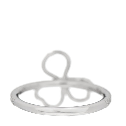 Tiffany Platinum Diamond Small Open Paper Flowers Ring 49 5 4 of 5