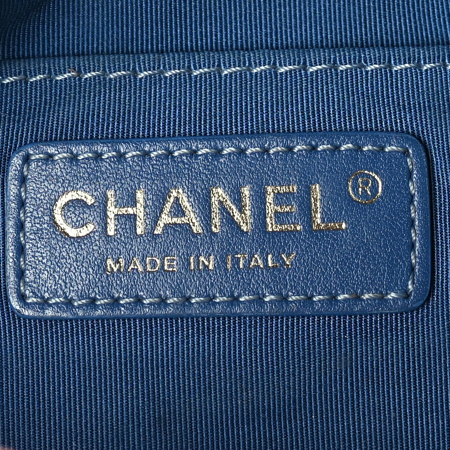 Lambskin Quilted Bi Waist Bag Pack  Blue