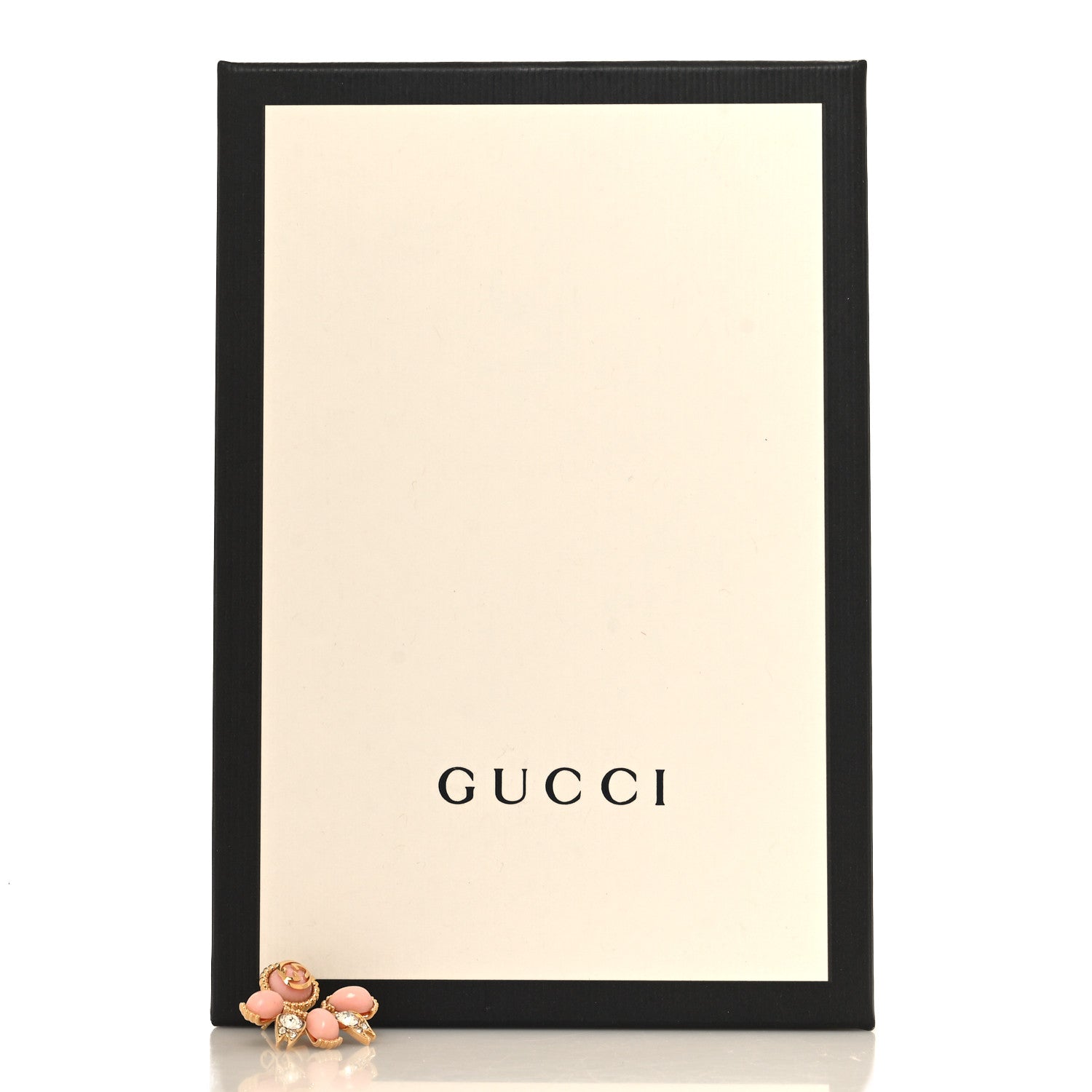 Gucci Resin Crystal Single GG Earring Pink Gold 5 of 5