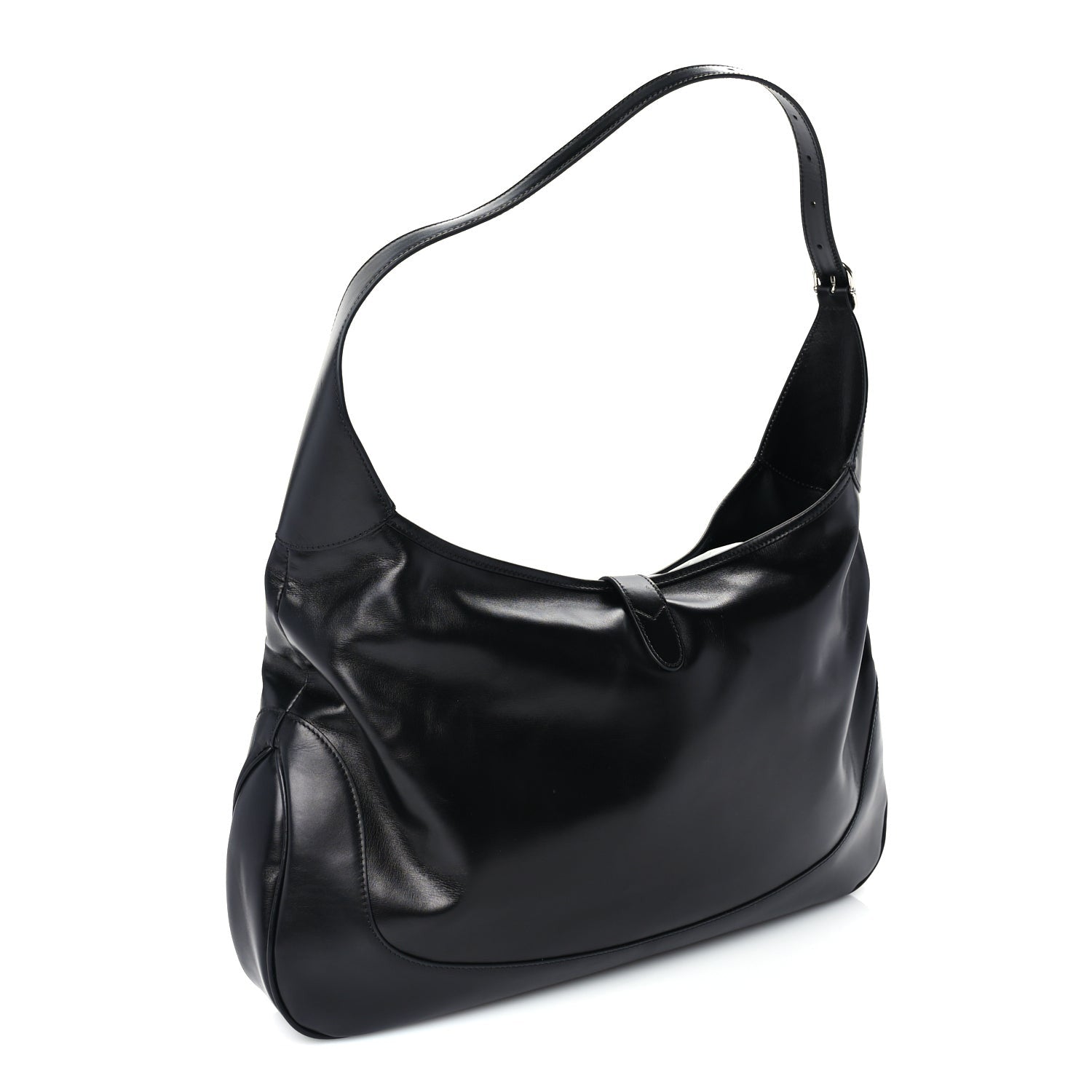 Gucci Calfskin Large Jackie 1961 Shoulder Bag  Black 2 of 8