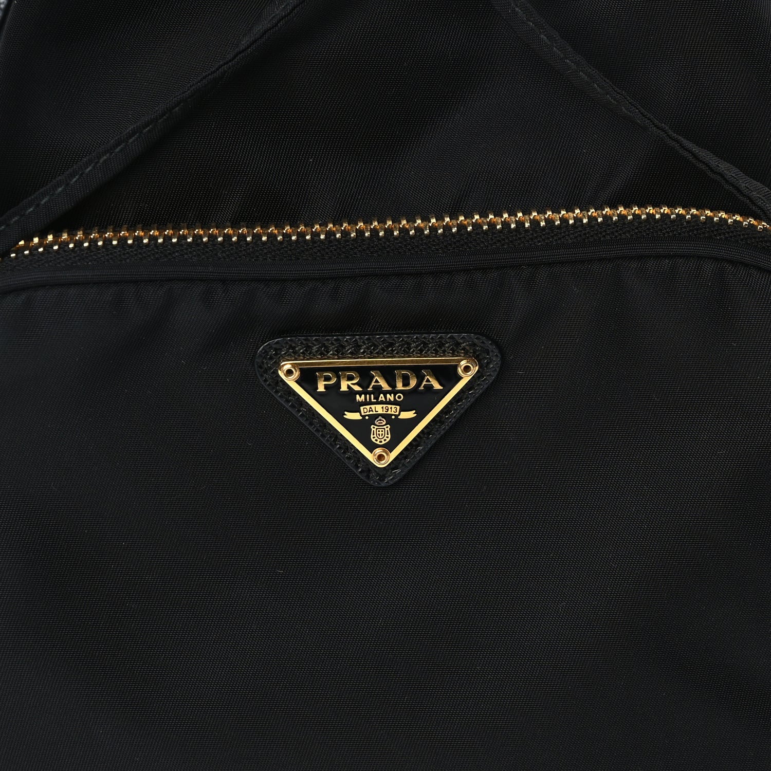 Prada Nylon Vela Saffiano Mini Bucket Crossbody Bag  Black 6 of 8