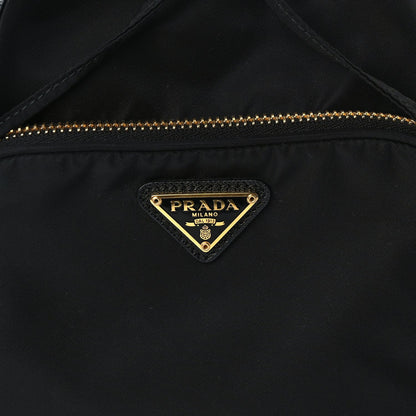 Prada Nylon Vela Saffiano Mini Bucket Crossbody Bag  Black 6 of 8