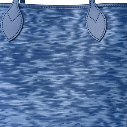 Louis Vuitton Epi Neverfull MM Denim Blue 7 of 7