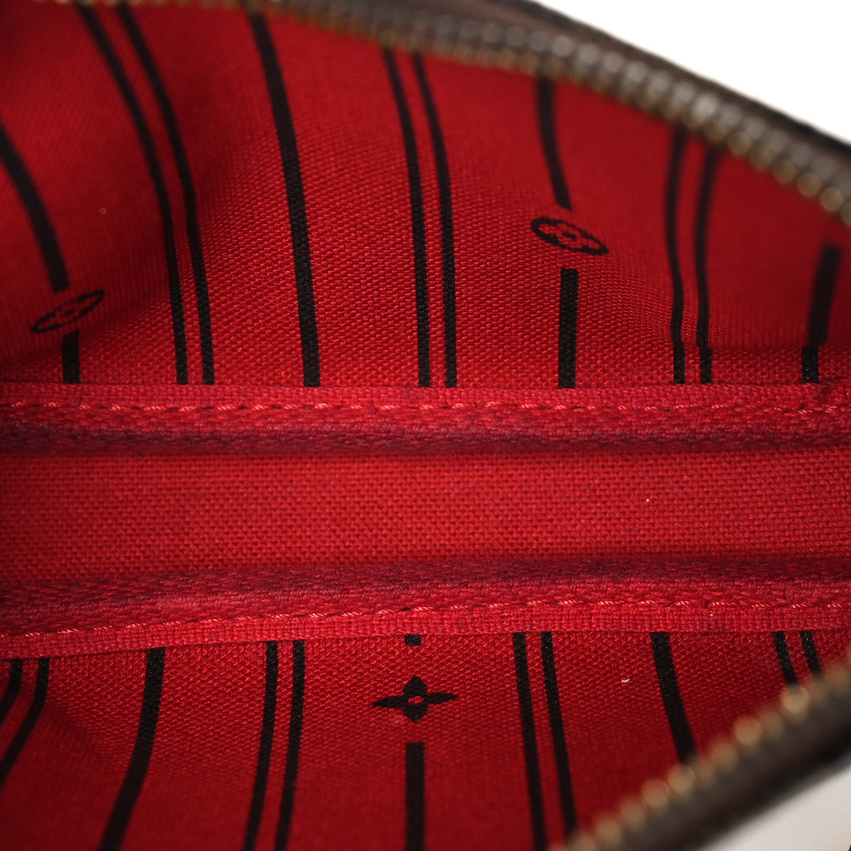 Damier Ebene Complice Trunks and Bags Mini Pochette Accessories Red