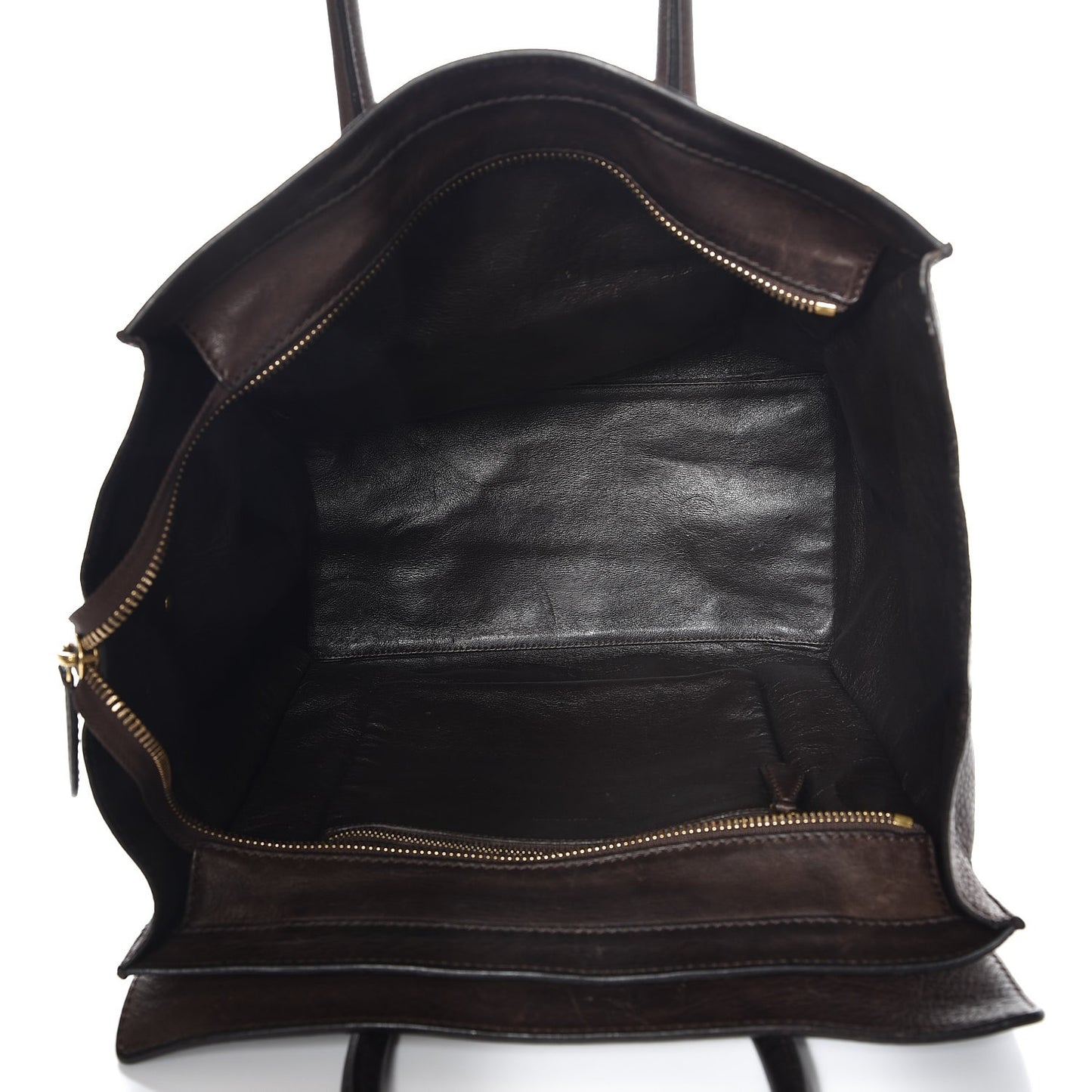 Pebbled Calfskin Mini Luggage Brown