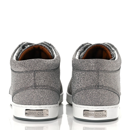 Jimmy Choo Glitter Miami Sneakers 38 Silver 14 of 30