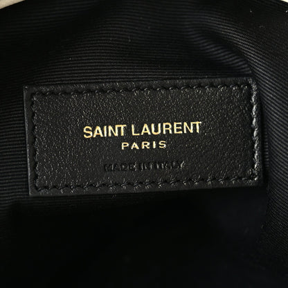 Saint Laurent Lambskin Matelasse Monogram Medium Jamie 4.3 Pochon  Blanc Vintage 5 of 8