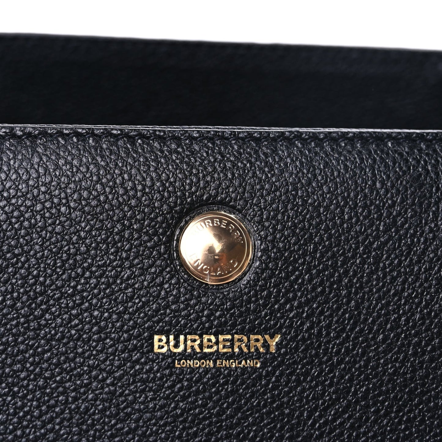 Grainy Calfskin Small Title Bag Black