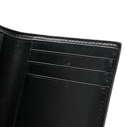 Saint Laurent Smooth Calfskin Cassandre Credit Card Wallet Black 8 of 11