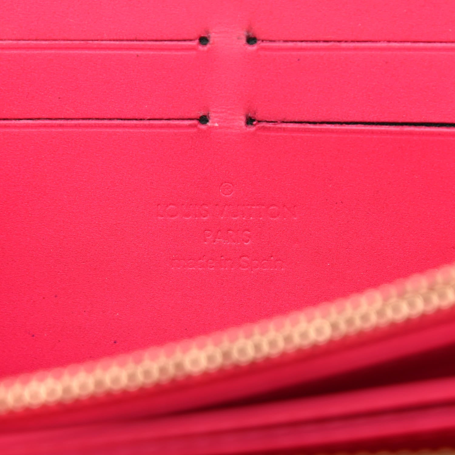 Louis Vuitton Vernis Zippy Wallet Rose Pop 6 of 12