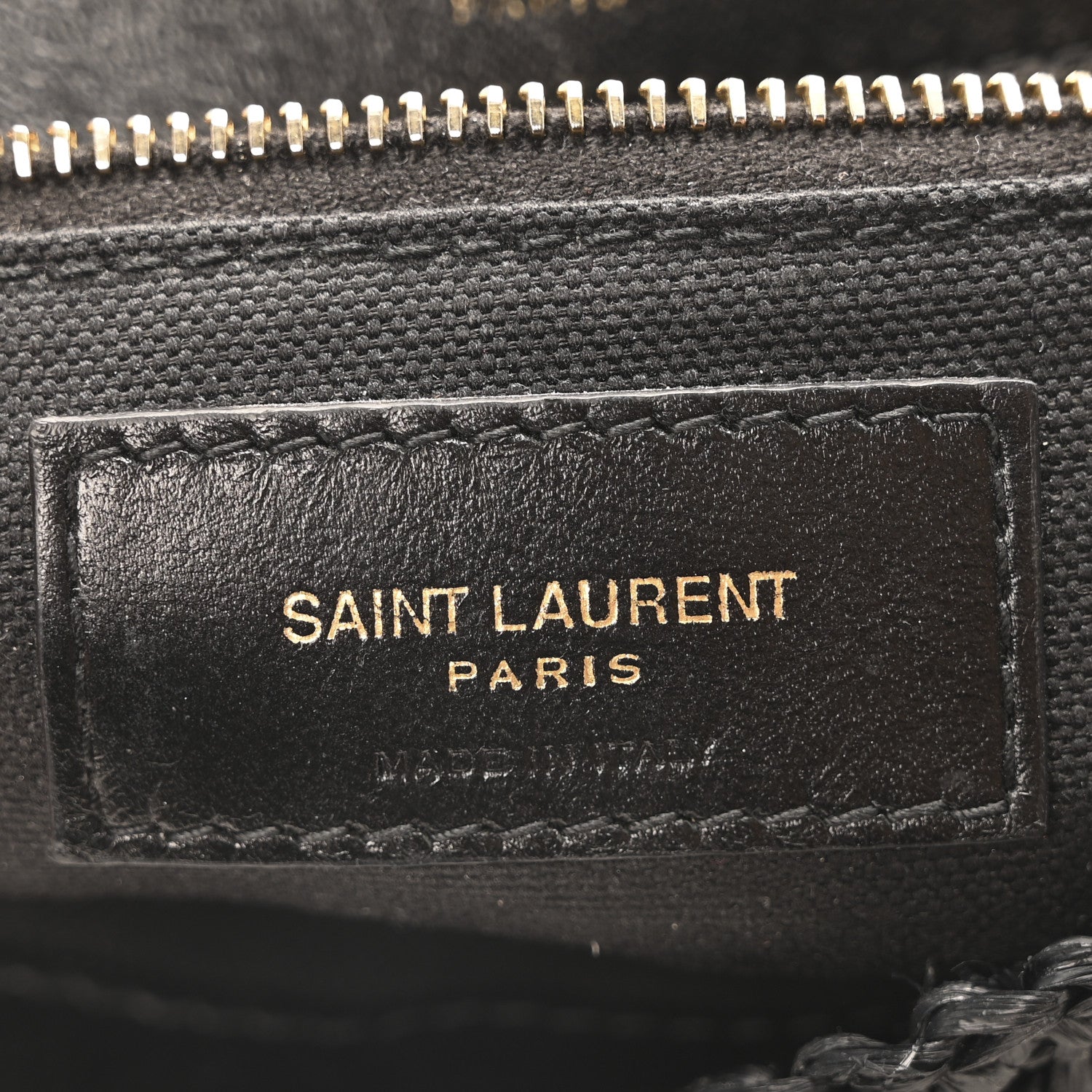 Saint Laurent Raffia Monogram Medium Jamie Black 6 of 10