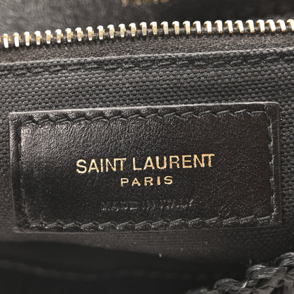 Saint Laurent Raffia Monogram Medium Jamie Black 6 of 10