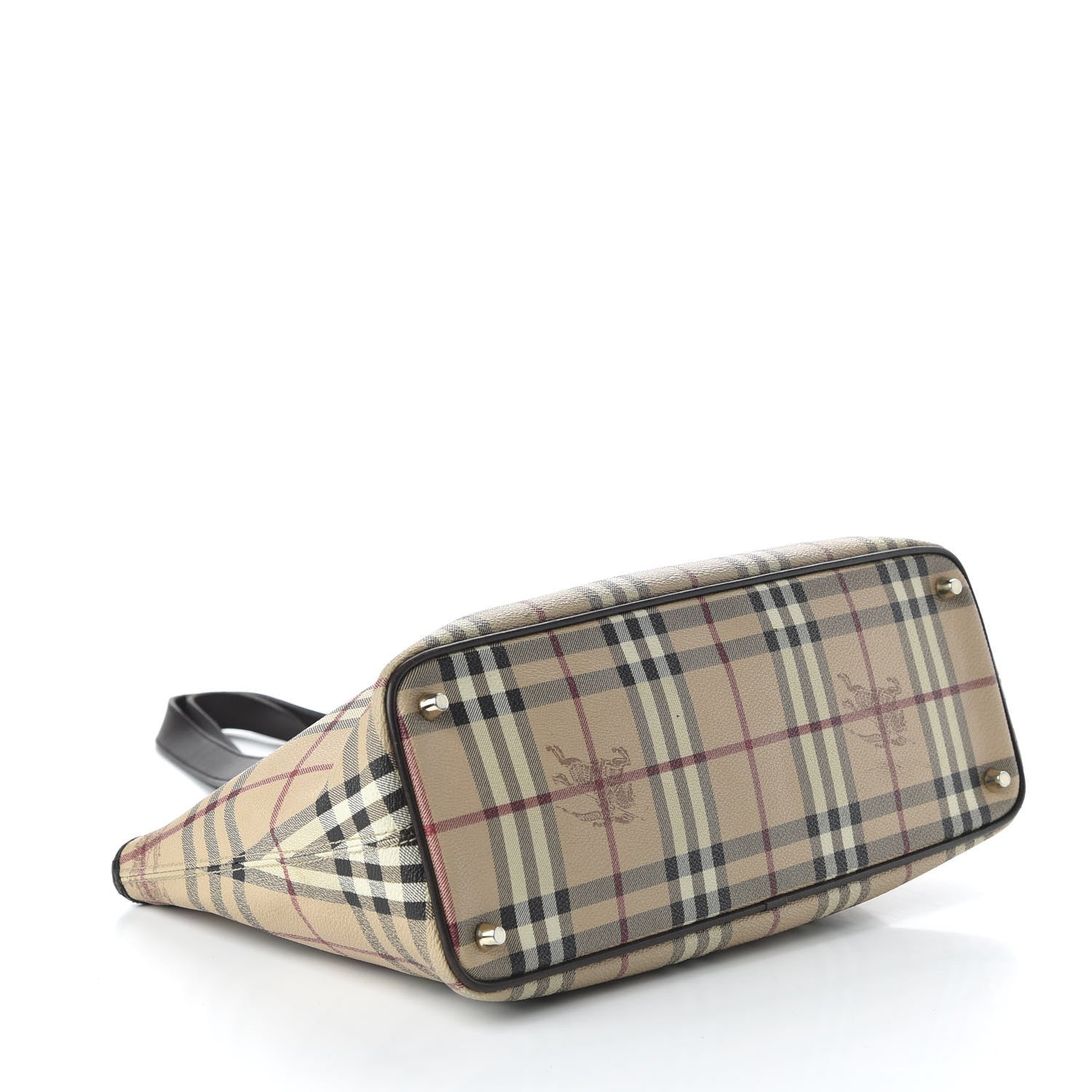 Burberry Haymarket Check Medium Regent Tote Chocolate 4 of 10