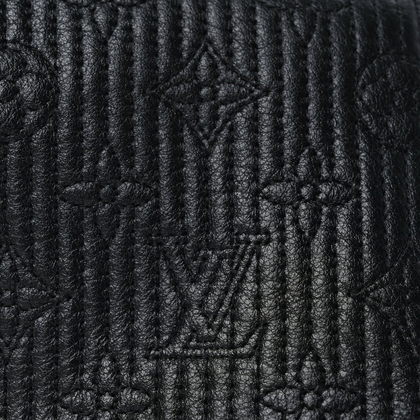 Calfskin Quilted Monogram Altair Clutch Black
