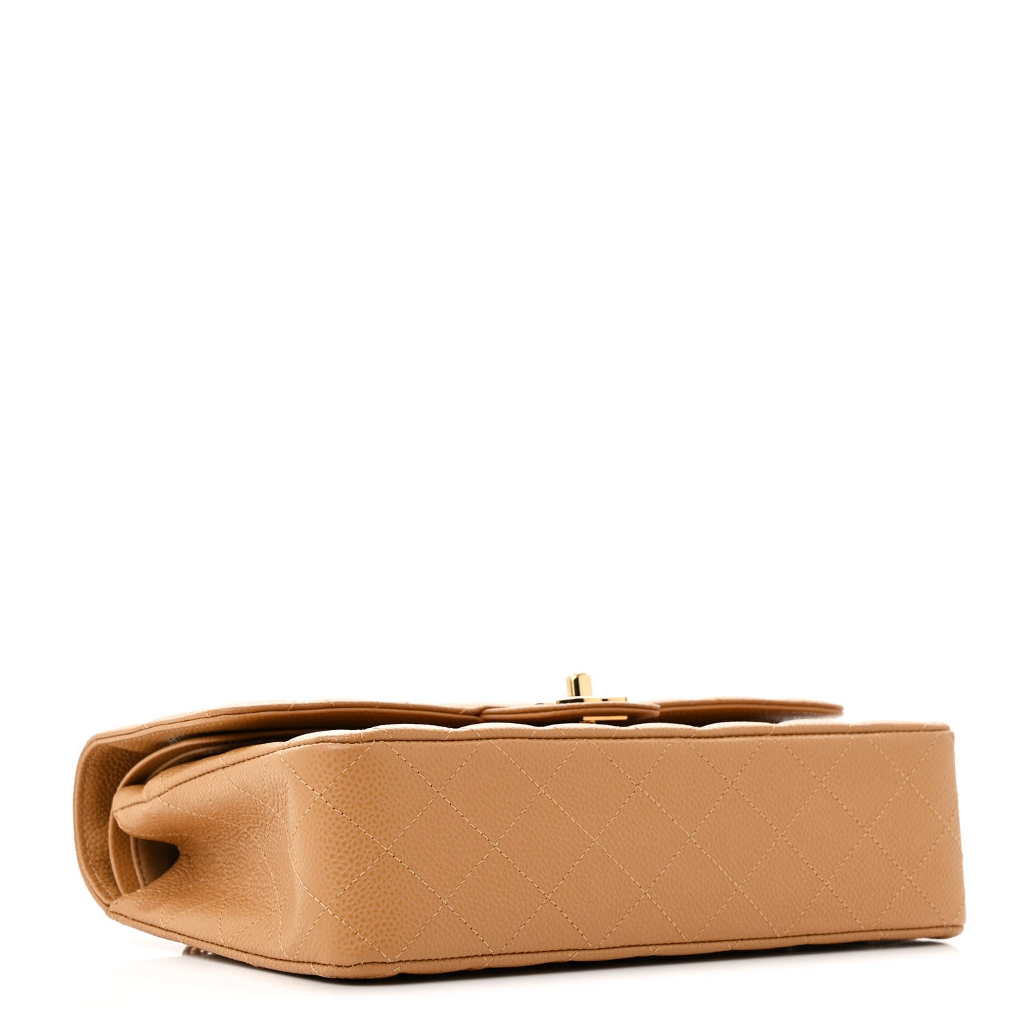 Chanel Caviar Quilted Medium Double Flap Beige 4 of 14