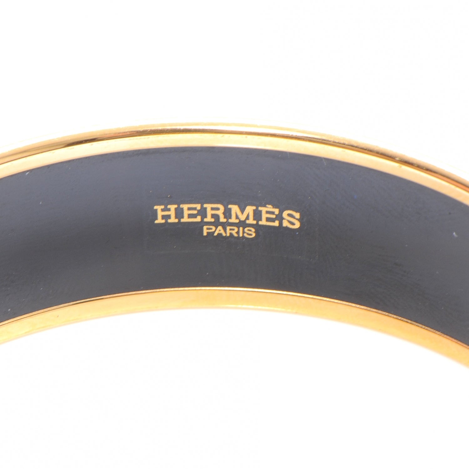 Hermes Enamel Wide Caleche Bracelet Bleu 65 5 of 5