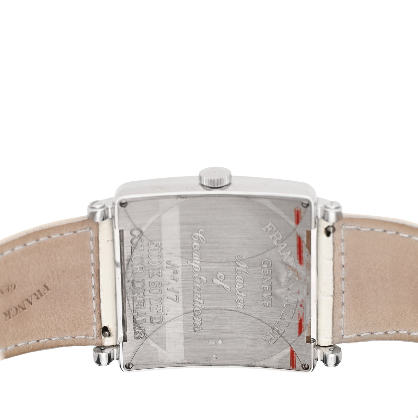 18K White Gold Alligator Diamond Pave Bezel 42mm Master Square Automatic Watch 6000KSCDTD