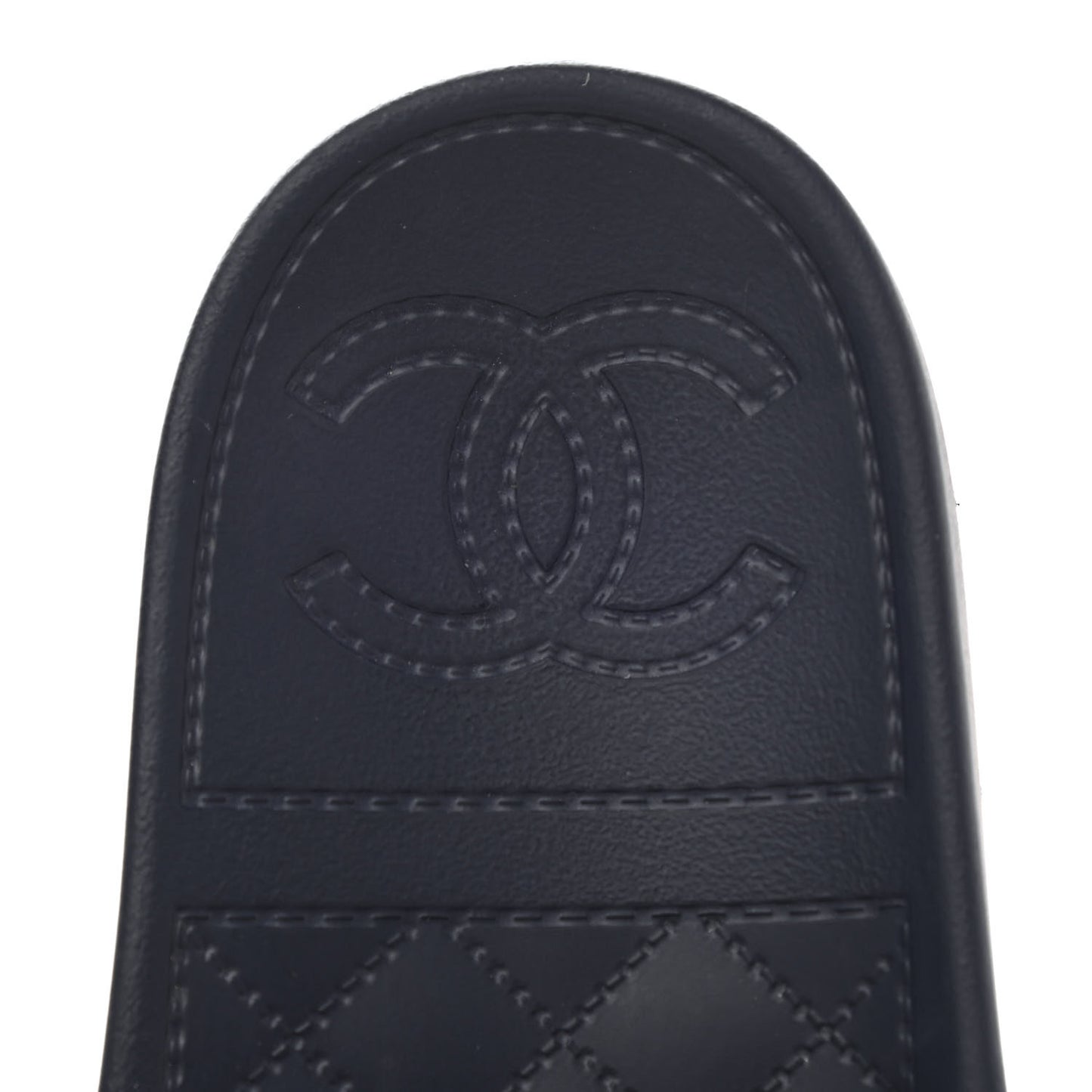 Rubber CC Flat Slide Sandals 37 Pink Red