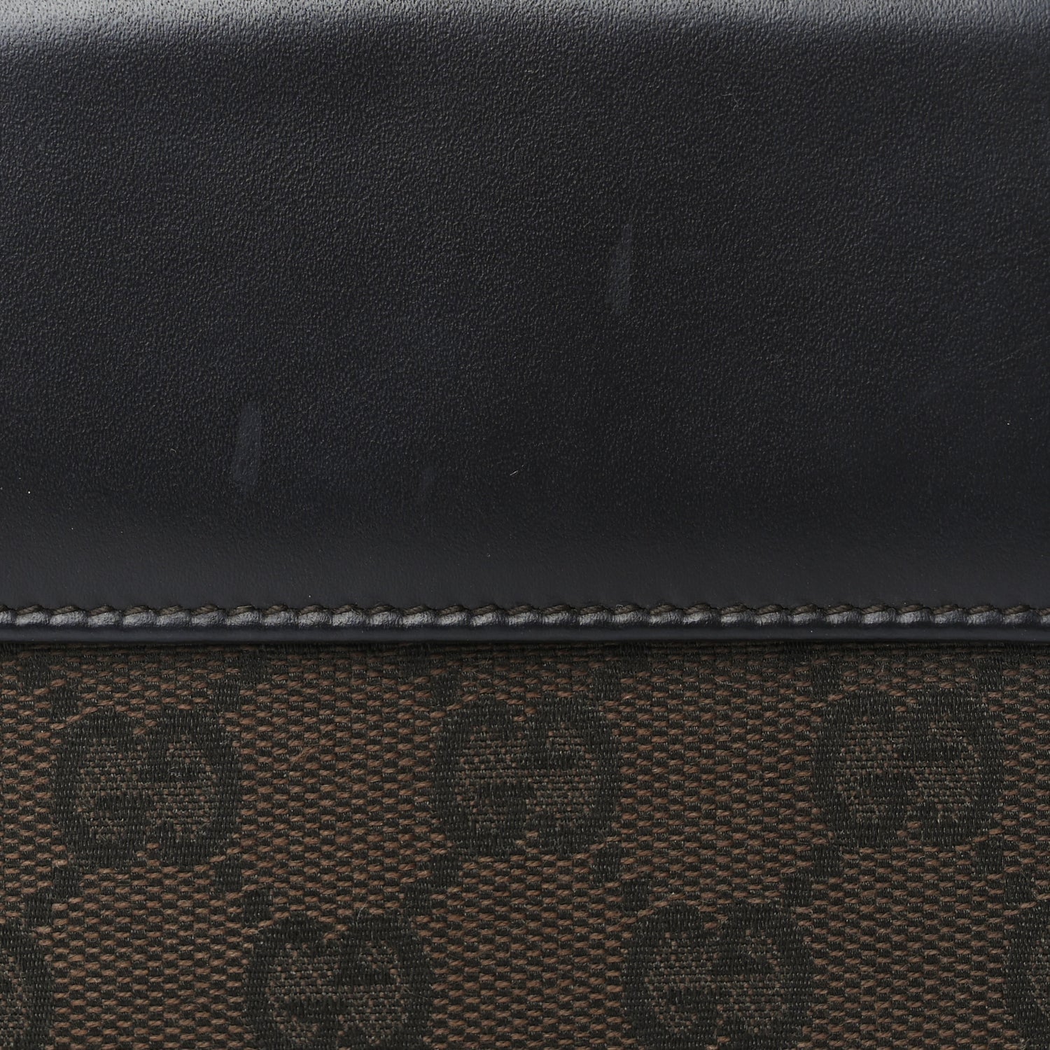 Gucci Monogram Piston Lock Compact Wallet Dark Brown 8 of 8