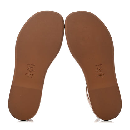 Christian Dior Calfskin Egee Sandals 36 Brown 4 of 4