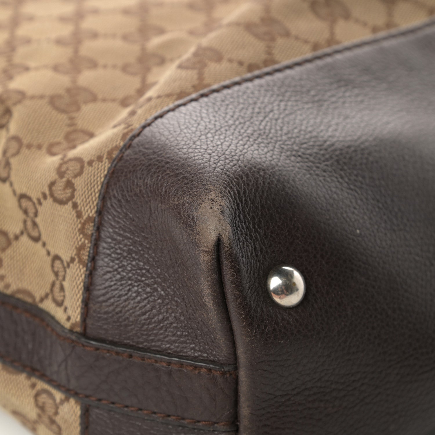 Gucci Monogram Tote Dark Brown 12 of 19