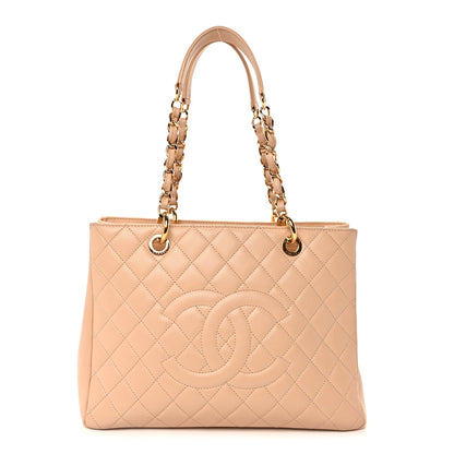 Chanel Caviar Quilted Grand Shopping Tote GST  Beige Clair 1 of 8