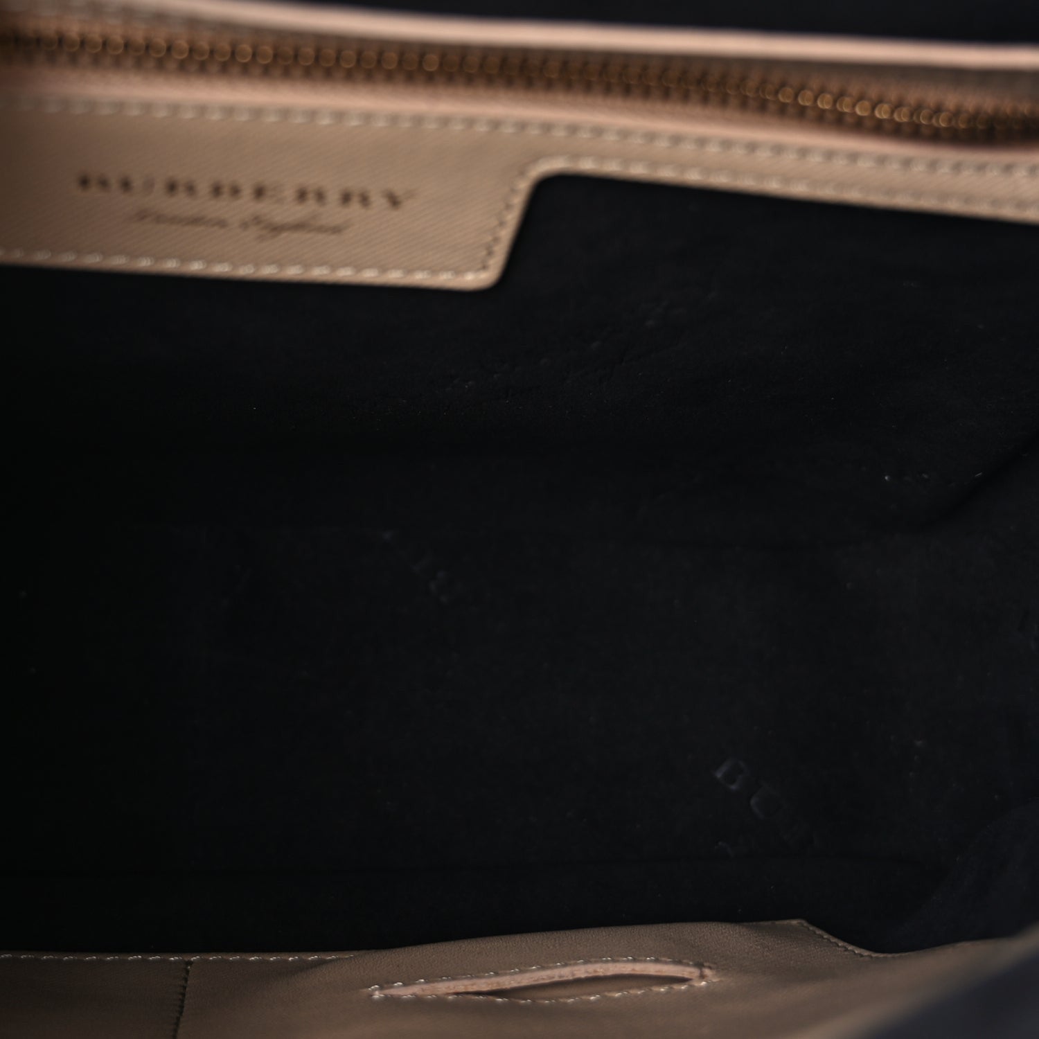 Burberry Trench Calfskin Medium DK88 Top Handle Bag Honey 4 of 7