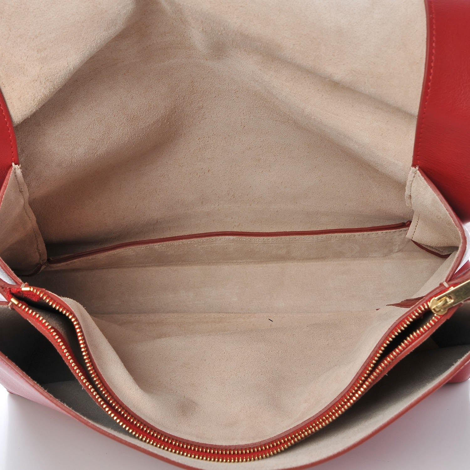 Celine Calfskin Blade Flap Bright Red 5 of 8