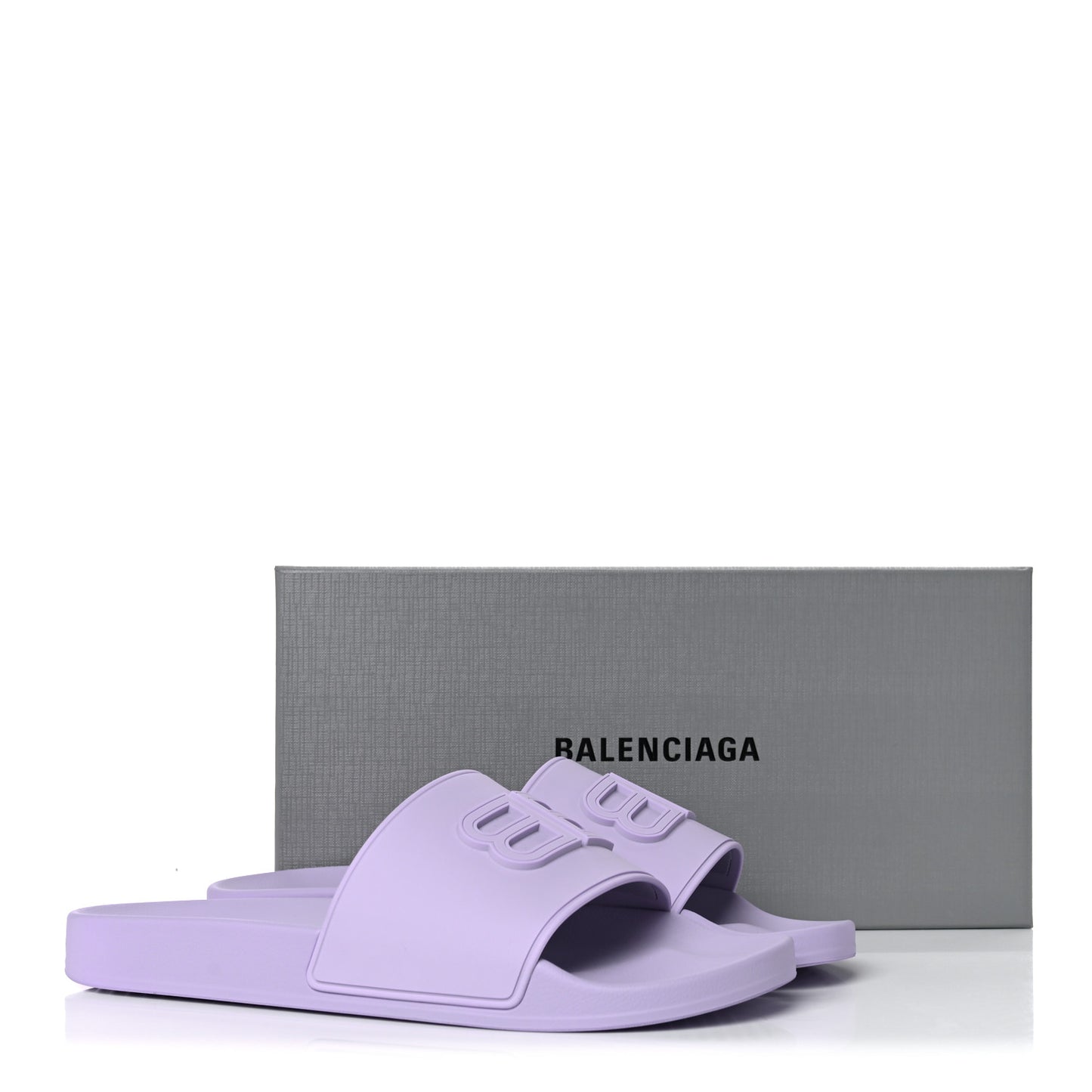 Rubber BB Womens Pool Slide Sandals 42 Lilac