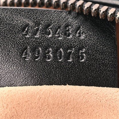 Gucci Calfskin Matelasse GG Marmont Belt Bag 85 Black 6 of 10