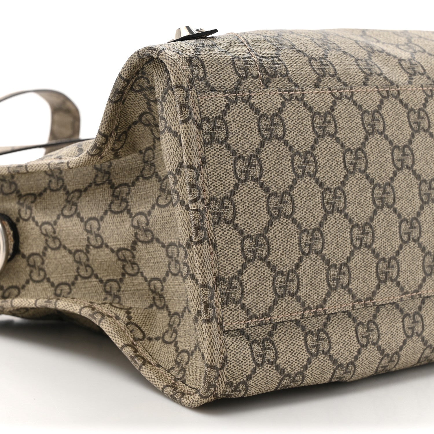 Balenciaga X GUCCI GG Supreme Monogram Neo Classic Silver Hardware City Beige Ebony 11 of 11