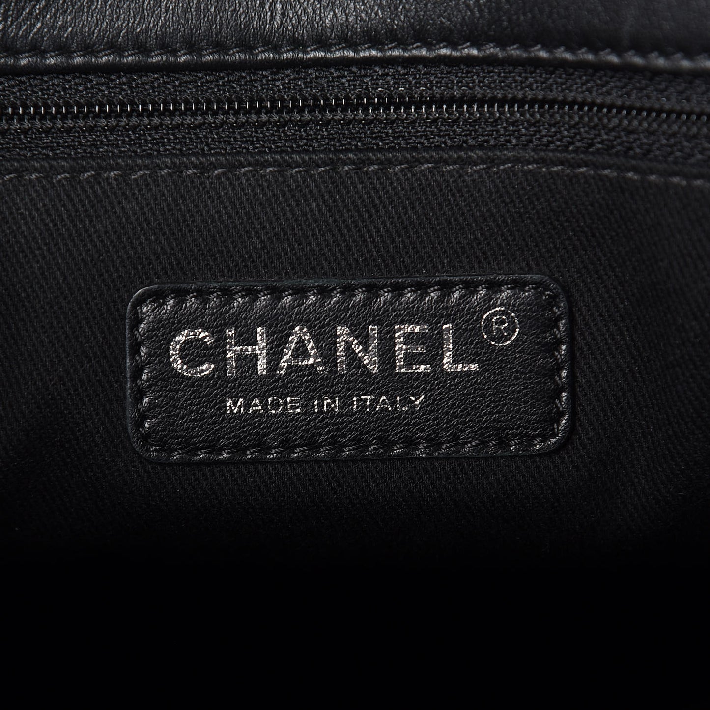 Patent Quilted Small Coco Shine Flap Black