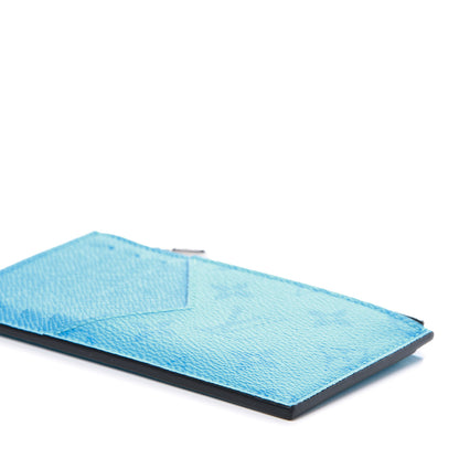 Louis Vuitton Taigarama Coin Card Holder Blue Lagoon 6 of 9