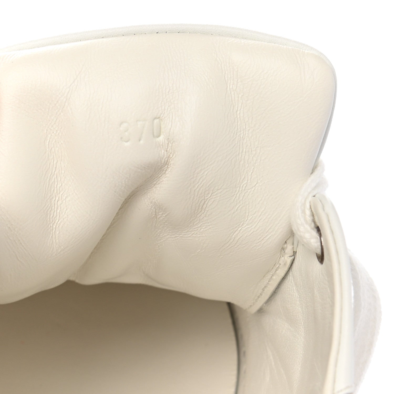 Hermes Calfskin Nappa Dare Sneakers 37 White Rose Dore 7 of 10