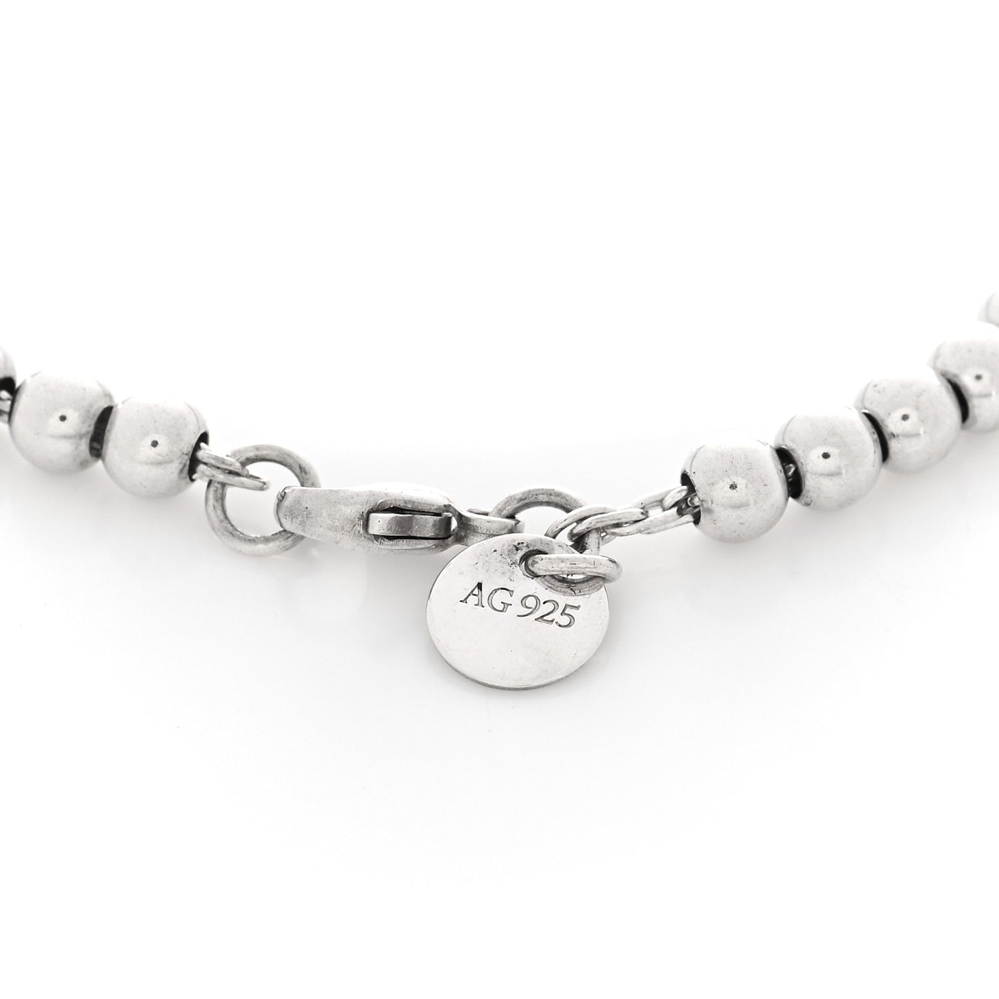 Sterling Silver 4mm Bow Bead Bracelet