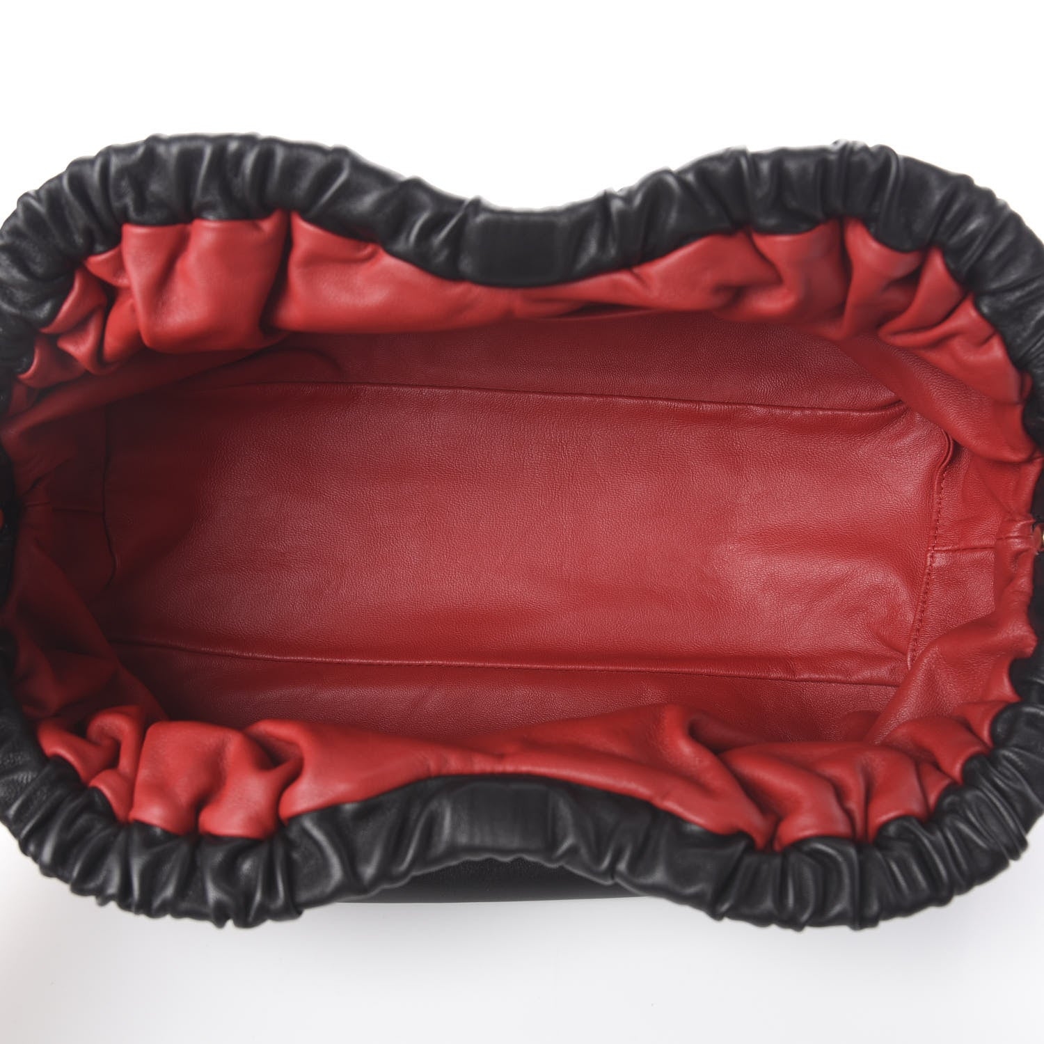 Mansur Gavriel Lambskin Cloud Clutch Black Flamma 4 of 8